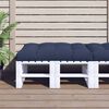 vidaXL Pallet Cushion Navy Blue 100% Polyester 47.2 x 31.5 x 4.7 in