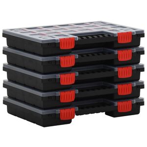 vidaXL Assortment Boxes 5 pcs 13.6x9.8x2.0" Polypropylene