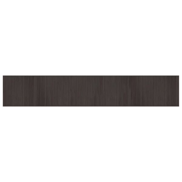 vidaXL Rug Dark Brown Bamboo, Polypropylene 27.6 x 157.5 in Rug
