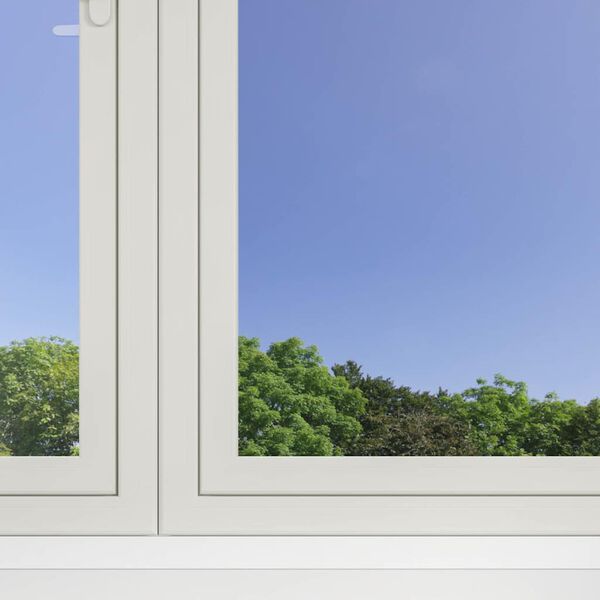 vidaXL Solar Film Set of 3 Silver PVC Large UV-resistant materials