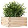 vidaXL Garden Planter Brown Solid Pine Wood 19.7 x 19.7 in Durable