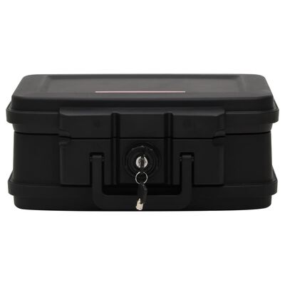 vidaXL Safe Box Black 15"x12.8"x6.5"