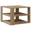 vidaXL Coffee Table Artisan Oak Engineered Wood 22.8x22.8x15.7 in