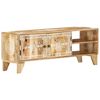 vidaXL TV Cabinet Natural wood Solid mango wood Medium TV Cabinet