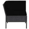 vidaXL Garden Lounge Set Black