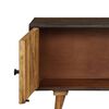 vidaXL TV Cabinet Brown Solid Mango Wood Medium TV Cabinet Rectangular