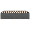 vidaXL Bed Frame Dark Grey Polyester (100%) Double Bed Frame