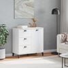 vidaXL Storage Cabinet White Engineered Wood 31.5 in x 15.7 in x 31.5 in