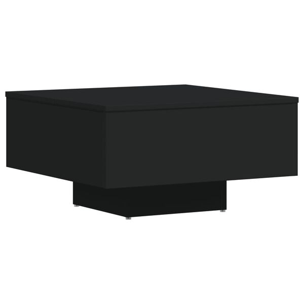 vidaXL Coffee Table Black Engineered Wood Medium Simple Coffee Table