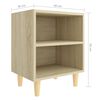 vidaXL Bed Cabinet Set of 2 Sonoma oak