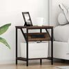 vidaXL Bedside Cabinet Brown Oak 14.96 x 11.81 x 18.90 in