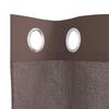 vidaXL Voile Curtains with Grommets 2 pcs Brown 55.1x55.1"