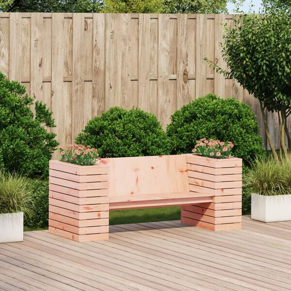 vidaXL Planter Bench 65.9"x23.6"x25.6" Solid Wood Douglas