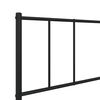 vidaXL Bed Frame Black Steel 39.4 x 74.8 in Bed Frame Rectangular
