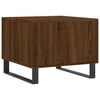 vidaXL Coffee Table Brown Oak Engineered Wood, Iron Compact Coffee Table