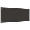 vidaXL Kitchen Backsplash 2 pcs Dark Grey 39.37 x 15.75 in