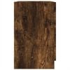 vidaXL Sink Cabinet Smoked Oak Engineered Wood 15.7x14.6x23.2 in