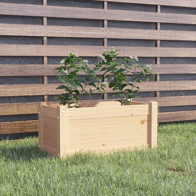 vidaXL Garden Planter 23.6"x12.2"x12.2" Solid Wood Pine