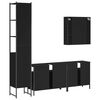 vidaXL Bathroom Cabinet Set Black