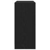 vidaXL Sideboard Black Oak Engineered Wood 27.8 x 13.4 x 29.3 in