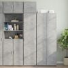 vidaXL Wall Cabinet Concrete Grey Engineered wood Medium Wall Cabinet