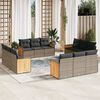 vidaXL Garden Sofa Set Grey