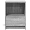 vidaXL Bedside Cabinet Grey Sonoma Engineered wood Medium