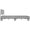 vidaXL Bed Frame Gray Sonoma Engineered wood Double Durable Bed Frame