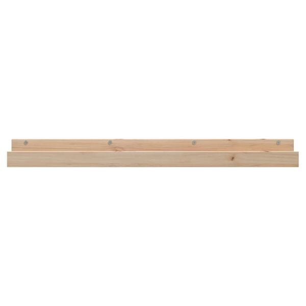 vidaXL Wall Shelf Natural Pine Solid pine wood (untreated)