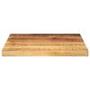 vidaXL Table Top 23.6"x23.6"x1" Square Solid Wood Rough Mango