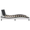 vidaXL Bed Frame White and Black