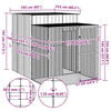 vidaXL Chicken Cage Anthracite Galvanized steel Large Durable