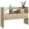 vidaXL Sideboard Sonoma oak Engineered wood 41.3 x 11.8 x 27.6 in