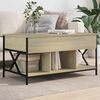 vidaXL Coffee Table Sonoma Oak 39.4"x21.7"x19.7" Engineered Wood and Metal