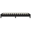 vidaXL Bed Frame Black Faux leather, Plywood, Engineered wood Twin XL