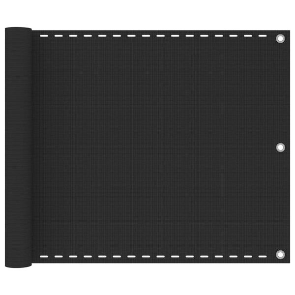 vidaXL Balcony Screen HDPE 29.5x196.9" Anthracite