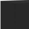 vidaXL TV Wall Cabinet Set of 2 Black Engineered wood Medium