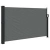vidaXL Retractable Side Awning Anthracite Polyester with PU coating