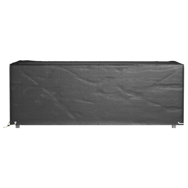 vidaXL Garden Furniture Cover Set of 2 Black Polyethylene