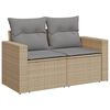 vidaXL Garden Sofa Set Mix beige, light grey