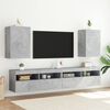vidaXL TV Wall Cabinet Set of 2 Concrete grey Engineered wood Standard