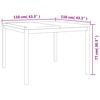 vidaXL 5 Piece Patio Dining Set Solid Wood Teak