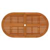 vidaXL Garden Dining Set Reddish-brown Solid eucalyptus wood Medium