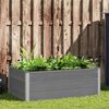 vidaXL Garden Raised Bed Grey Wood-plastic composite 59.1x39.4x21.3 in