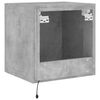 vidaXL TV Wall Cabinet Concrete gray Engineered wood Small