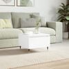 vidaXL Coffee Table White Engineered wood 19.7 x 18.1 x 13.8 in