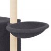 vidaXL Cat Tree Dark Grey Engineered wood, plush, sisal Medium Cat Tree