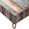 vidaXL Coffee Table Multicolor Solid reclaimed wood and iron Medium