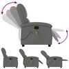 vidaXL Massage Recliner Chair Dark Grey