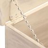 vidaXL Storage Box White Solid Acacia Wood 43.3 in Storage Box